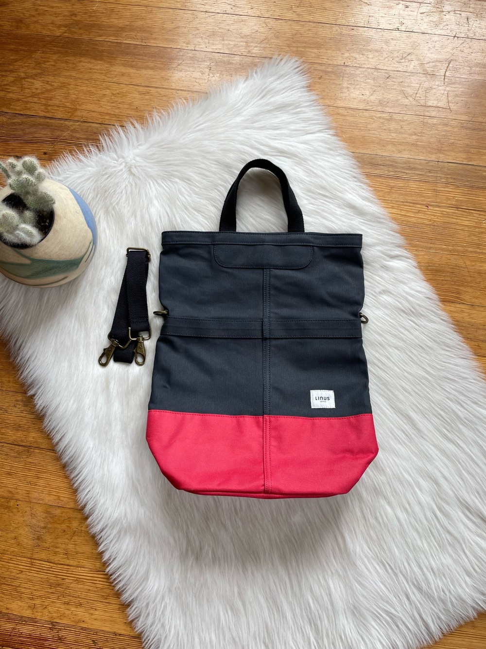 NWOT Linus The Sac canvas bike bag